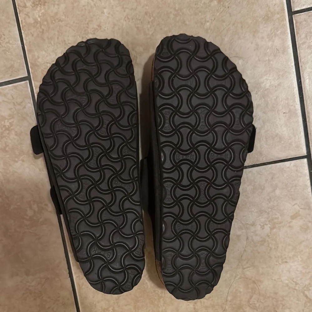 Brown Double Strap Sandals - Picture 3 of 5